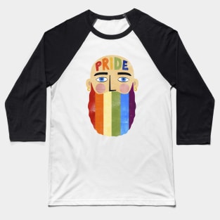 Pride Beard Baseball T-Shirt